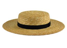 Wide Brim Hats Femmes Paille Chapeau Fashion Chapeau Paille Summer Lady Sun Boat Wheat Panama Beach Chapeu Feminino Caps8231683