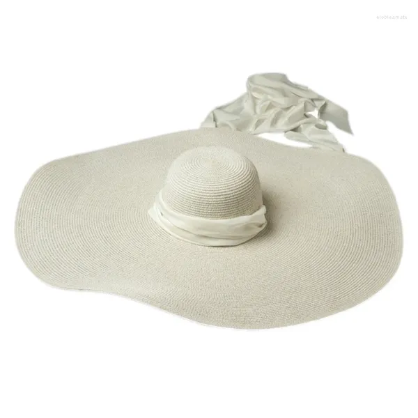 Sombreros de ala ancha Sombrero de verano para mujer para protección solar de temperamento noble contra la luz solar