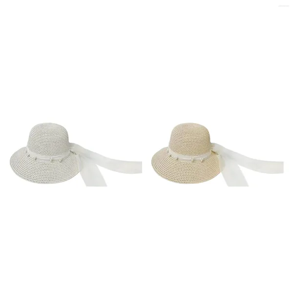 Sombreros de ala ancho para mujer paja sombrero playa de verano