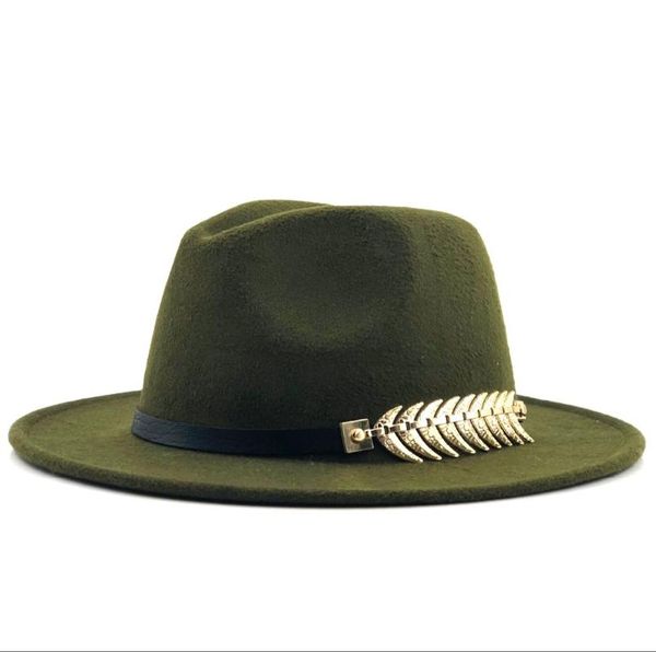 Chapeaux à large bord laine Fedora chapeau Hawkins feutre casquette dames Trilby Chapeu Feminino femmes hommes Jazz parrain Sombrero casquettes