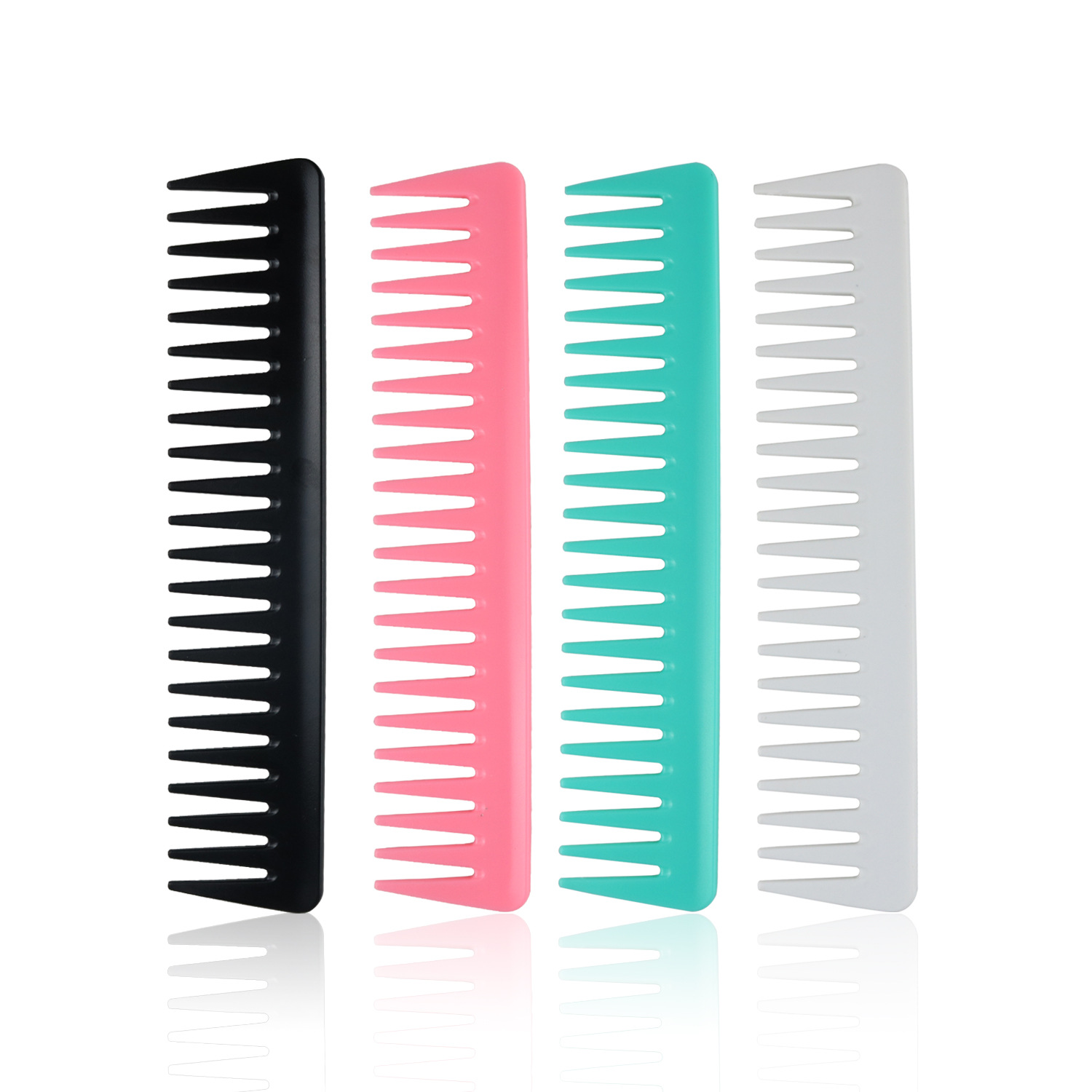 Wide Tooth Shark Plastic Comb Brush Detangler Curly Hair Salon Frisörskammassage för hårstylingverktyg Curly 320