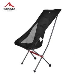 Widesea camping pêche pliante chaise touristique plage chaise longue chaise longue pour relaxer les meubles de voyage de voyage pliable pique-nique 240407