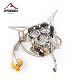 Wideea camping toeristische gasfornuis kookgerei draagbare oven picknick barbecue toerisme benodigdheden buitenrecreatie 240306