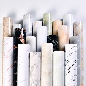 Largeur 60 cm Marbre Vinyle Film Auto-Adhésif Papier Peint pour Salle De Bains Cuisine Placard Comptoirs Contact Papier PVC Étanche Stickers Muraux