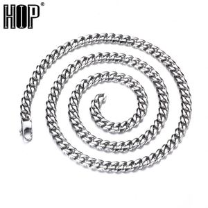 Breedte 6mm Cubaanse Miami Chain Twisted Kettingen 316L Rvs Gold Sliver Black Color For Men Dames Hip Hop Sieraden