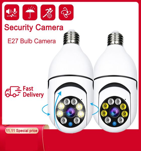 Caméra de bulbe panoramique WiFi 360 1080p Camera de surveillance Caméra de sécurité sans fil Vision nocturne à deux voies Smart Motion de3046139