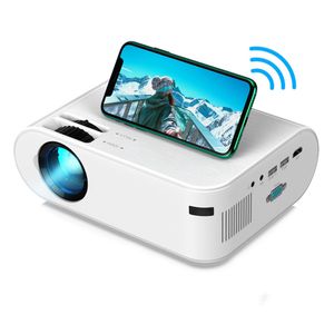 Wifi 720P 1080P Video Supported Projectors 4000lm LED 3D-Compatible Speaker HiFi Short Throw Projector for Gaming & Movies HDMI/USB/VGA/PS4