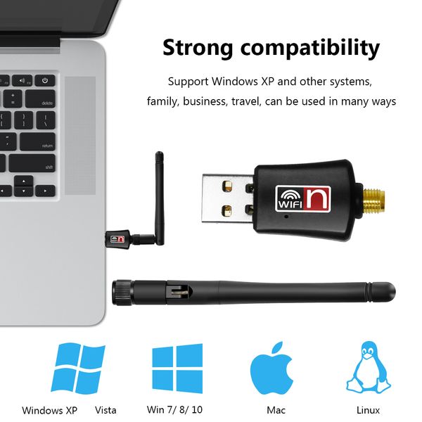 Adaptateur wifi USB 2.0 antenne wifi wifi usb ethernet 150Mbps dongle 802.11 n/g/b prise wi-fi usb lan comfas wi-fi
