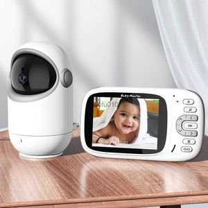 WiFi Baby Monitor Mini Caméra de sécurité intérieure Night Vsion Intercom Audio Video Comcorder Surveillance de la température Surveillance Cam L230619