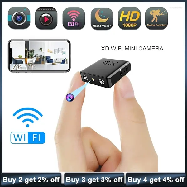 Caméra WiFi 1080P, caméscope à découpe IR, Vision nocturne, détection de mouvement, pour la sécurité du bureau et de la maison, Surveillance intérieure