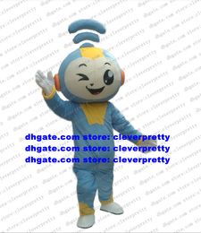 Costume de mascotte de poupée Wifi avec tête de signal Wifi tenue de personnage de dessin animé adulte Performance artistique vacances culturelles zx2879