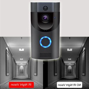 FreeShipping WIFI Sonnette Photographie IP65 étanche Smart vidéo Carillon de porte 720P interphone sans fil FIR Alarme IR vision nocturne Caméra IP Opvi