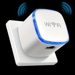 WiFi-extenders Signaalversterker voor thuis, WiFi-versterker en signaalversterker Dekt 300 m² en 35 apparaten, installatie met één tik, 360° dekking, ondersteunt Ethernet-poort