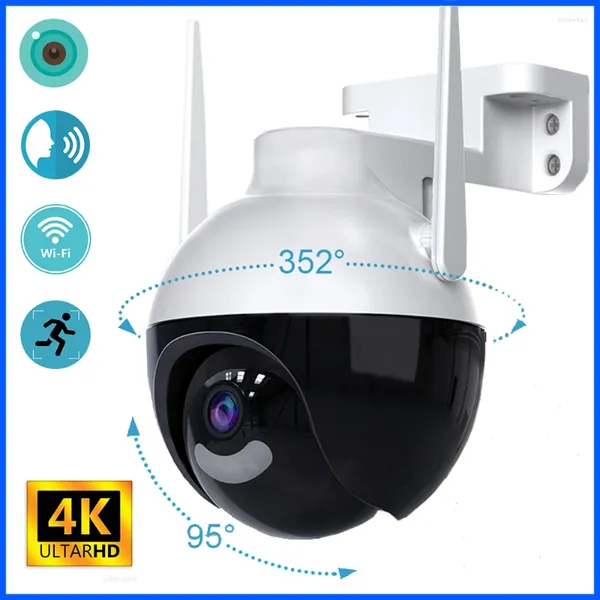 Cámara IP Wifi 4K Detección AI Color Night Vision Audio Audio Video A18 ICSEE Outdoor Security CCTV Vigilancia