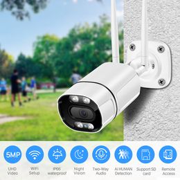 Caméra IP Wifi extérieure 3MP couleur infrarouge Vision nocturne caméra de sécurité Wifi 1080P HD Ai détection humaine caméra sans fil