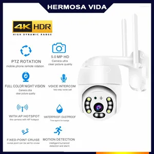 Caméra IP Wifi extérieure 4X Zoom numérique AI détection humaine ONVIF sans fil CCTV Protection de sécurité à domicile