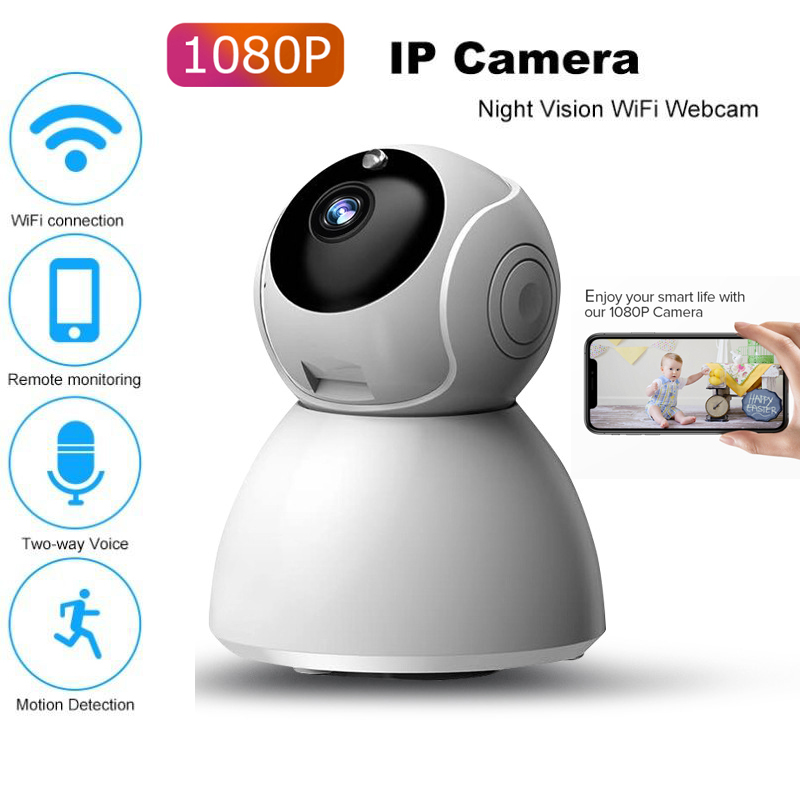 WiFi IP -kameraövervakning 1080p Full HD Night Vision Tway Way Audio Wireless Video Motion Detection Camera Baby Monitor Home Security System