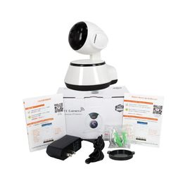 Wifi ip camera surveillance 720p hd night vision two ray audio draadloze video cctv camera baby monitor thuis beveiligingssysteem veilig en wit