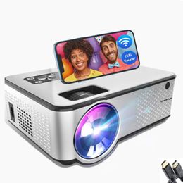 WiFi Mini Video Projectors Nieuwste update 2800 Lux 1280x720 Pixels HD Movie Home Theatre Ondersteunde 1080p Draagbare proyector