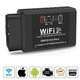 WiFi OBDII ELM327 OBD2 Auto Scanner Voor iPhone Android PC Voertuig Problemen Motor Diagnostische Scan Lezen Tot 15.000 gegevens