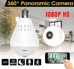 WiFi Panoramic Camera 360 degrés Light Light Wireless Home Security Fisheye Bulb Lamp Version Two Way O15817795