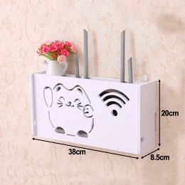 WiFi Router Storage Box Power Plug Draad Organisatoren Case TV SET-TOP DOOS WANDEL MOUT POWER STRATE SCHAKELAAR SCHACHT HANDENPLUK BACKET