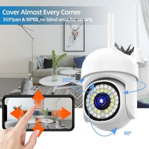 WiFi Security Outdoor Imperproof webcam Suivi automatique Suivi de la vidéosurveillance audio bidirectionnelle 1080p 360 Smart Home IP Security Cameras
