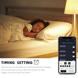 Wifi Smart Led Ampoule E27 Lampe 220V Intelligente Dimmable RVB Nuit Pour Home Assistant Echo