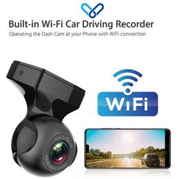 Wifi Smart Phone Car Dvr Dash Caméra Enregistreur Vidéo P Vision Nocturne Boucle Enregistrement GSensor Grade Grand Angle Dashcam J220601