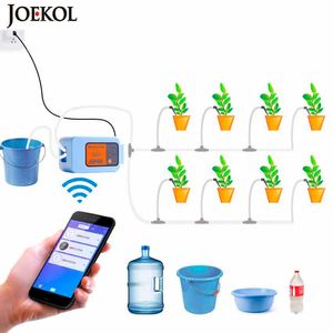 WiFi Smart Phone Télécommande Automatique Jardin Irrigation Minuterie D'eau Intelligent Fleur Arrosage Maison Jardin Arrosage Système 210610
