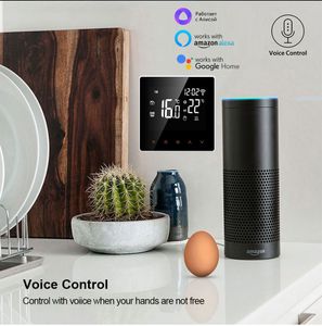 FreeShipping WiFi termostato inteligente suelo eléctrico calefacción agua/caldera de Gas controlador remoto de temperatura para Google Home Alexa