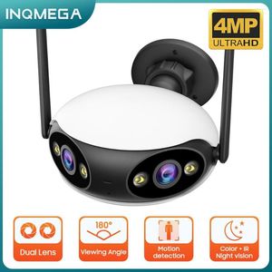 Caméra de survalance Wifi caméra de sécurité IP extérieure étanche Webcam Wi-fi externe 180 ° Angle de vue Ultra large ICSee