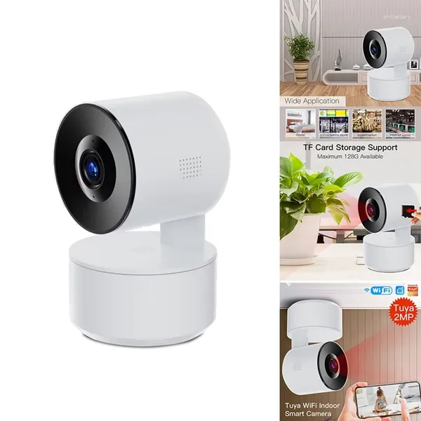 Wifi Tuya Smart Home máquina de cabeza móvil detección de movimiento función de visión nocturna 1080P cámara de seguridad inalámbrica