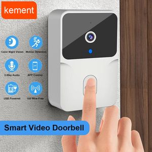 WiFi Video Doorbell Wireless HD Camera Pir Motion Detectie IR Alarm Security Smart Home Door Bell WiFi Intercom voor Home Kement App