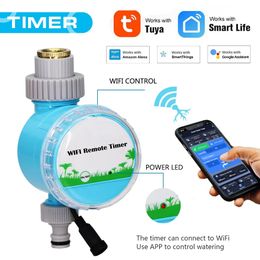 WiFi Wireless Garden Water Timer Smart Phone Controller Controller Home Greenhouse Outdoor Irrigation Automatic Kit intégré 240415