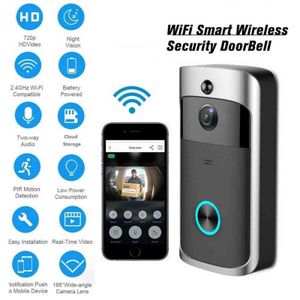 Caméra de sonnette vidéo sans fil WiFi avec carillon Smart Security Night Vision PIR Phone Intercom Door bell Ring Kit Alarme pour la maison H1111