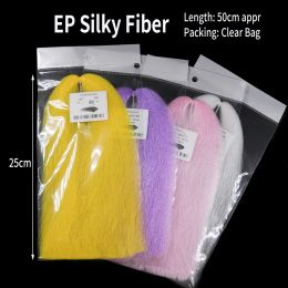 Wifreo 16 couleurs ep silky fibre mouche à attacher des matériaux fibres synthétiques poils pour les ailes de spinner messages de parachute émerger shucks
