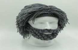 Perruque Barbe Chapeaux Hobo Mad Scientist Caveman Tricoté À La Main Chaud Casquette D'hiver Hommes Femmes Cadeaux D'Halloween Bonnets De Fête Drôles 5 Couleurs 229048088