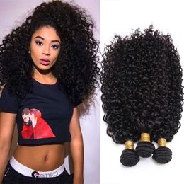 Wig Caps 12a Braziliaanse natte en golvende bundels Virgin Human Hair 4 Bundel Deals afro kinky krullende haaruitbreiding Cheveux Humain goedkope bundels J230306