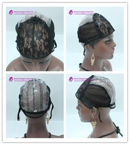 Bonnets de perruque pour la fabrication de perruques de tissage uniquement bonnet de tissage en dentelle extensible bretelles réglables au dos haute qualité garantie tissage cap6636103
