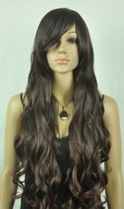 Wig Fashion Long Blonde Mixed Brown Curly Women's Hair Wig