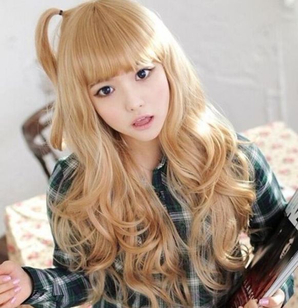 WIG LL Natural Woman Wig Anime Non-mainstream Fashion Wig Long Curly Hair Big Wave