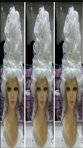 Wig Marie Antoinette Renacimiento Rococo Rococo Queen Versailles White76757228984068