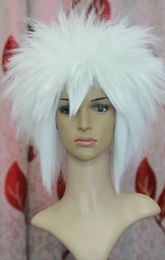 PERRUQUE NARUTO Hatake Kakashi Blanc Court Anime Costume Cosplay Perruque