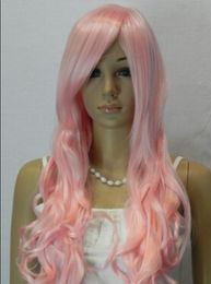 WIG livraison gratuite New Blonde Ladies Long Rose Curly Déguisements Cheveux Perruques Complètes