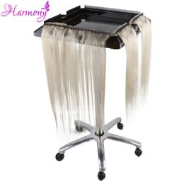 Pruik Stand Harmonie Plus Haar 1 stks Kapper Kapper Trolley Beweegbare Rvs Schoonheidssalon Trolley voor I Tip Hair extensions 230731