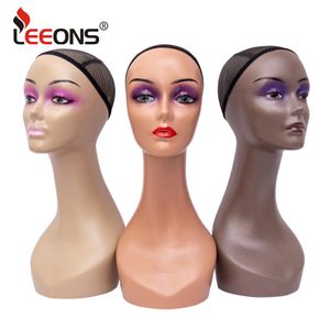 Wig Stand Stand realistische mannequin kop voor pruiken vrouwelijke mannequin kop met lange nek manikin hoofd buste voor pruik displayhatsunglassjewelry 230327