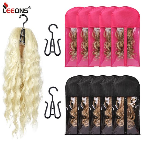 Sac de rangement pour perruques, sac de rangement pour extensions de cheveux Extra longs avec cintre pour perruques Extensions de cheveux, sac de perruque avec cintre pour perruque 240314