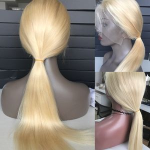 Wigirl 30 38 Inch Blonde Kleur Braziliaanse 613 Lace Front Menselijk Haar Pruiken Bone Straight 13X4 13X6 Kant Frontale Pruik Voor Vrouwen