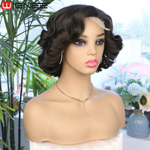 Wignee Loose Curly Wig Wigs Synthetic Hair Body Wig Wig Red Black Brown Perruques pour les femmes Bob Wigs en vente Cosplay